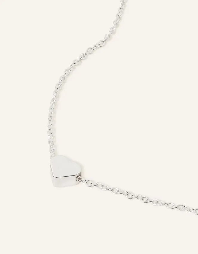 Accessorize Solid Heart Pendant Necklace