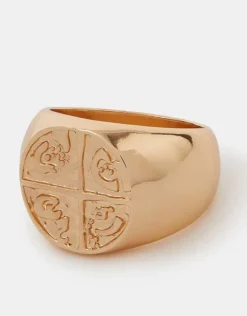 Accessorize Sovereign Ring Gold Gold