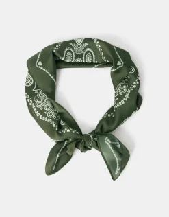 Accessorize Square Satin Bandana Scarf