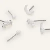 Accessorize Star Moon Stud Set of Three
