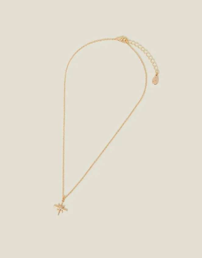 Accessorize Starburst Pendant Necklace