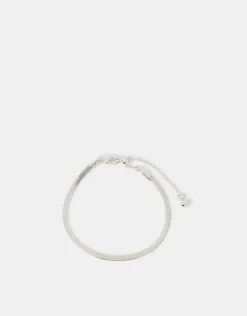 Accessorize Sterling Silver-Plated Omega Chain Bracelet