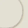 Accessorize Sterling Silver-Plated Tennis Bracelet