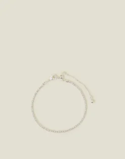 Accessorize Sterling Silver-Plated Tennis Bracelet