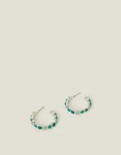 Accessorize Stone Hoop Earrings