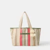 Accessorize Stripe Canvas Tote Bag