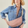Accessorize Stripe Sling Cross-Body Bag Red