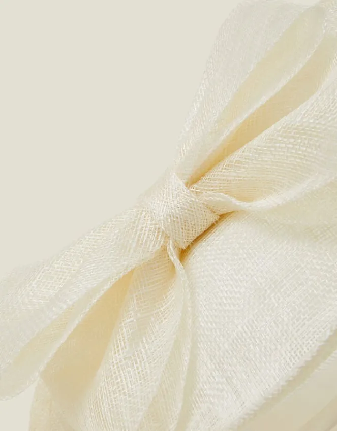 Accessorize Structured Disc Bow Fascinator Ivory
