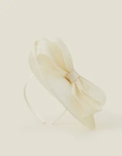 Accessorize Structured Disc Bow Fascinator Ivory