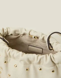 Accessorize Studded Drawstring Pouch Bag