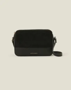 Accessorize Suedette Classic Crossbody Bag Black