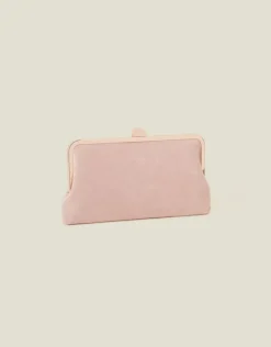 Accessorize Suedette Clip Frame Clutch Bag
