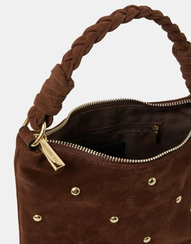 Accessorize Suedette Stud Handbag
