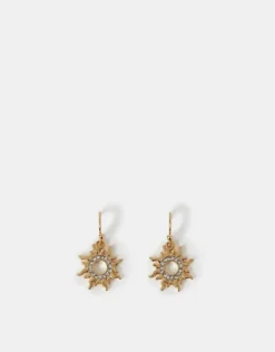 Accessorize Sun Charm Drop Earrings