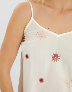 Accessorize Sun Embroidered Short Pyjamas Set Ivory