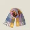 Accessorize Super Soft Pastel Check Tassel Scarf