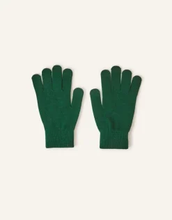 Accessorize Super Stretch Touch Gloves Green