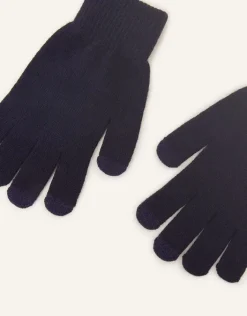 Accessorize Super Stretch Touch Gloves Blue