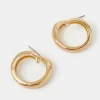 Accessorize Swirl Hoop Earrings Gold
