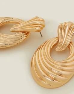 Accessorize Swirly Door Knocker Earrings