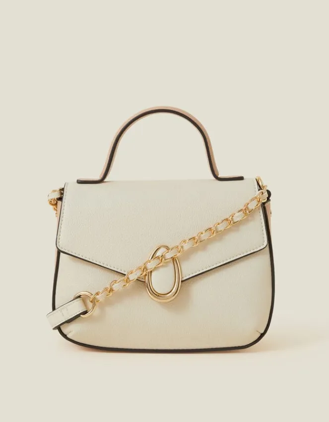 Accessorize Top Handle Cross-Body Bag Nude