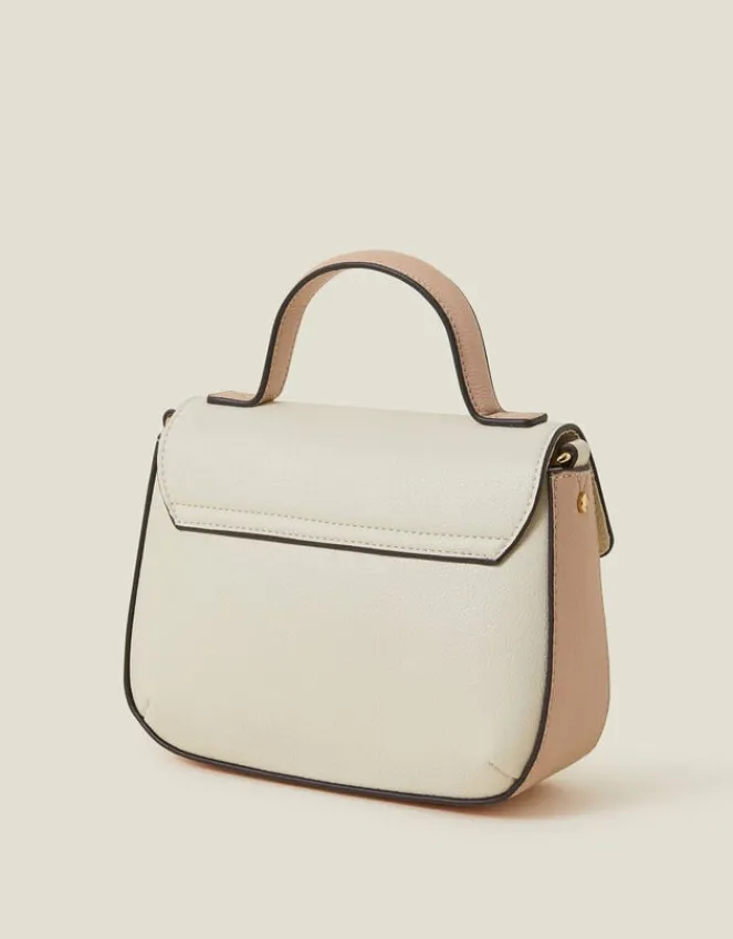 Accessorize Top Handle Cross-Body Bag Nude