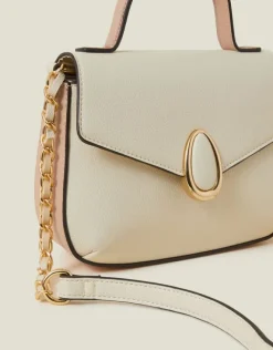 Accessorize Top Handle Cross-Body Bag Nude