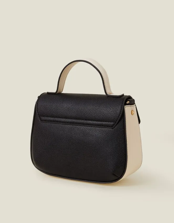 Accessorize Top Handle Cross-Body Bag Black