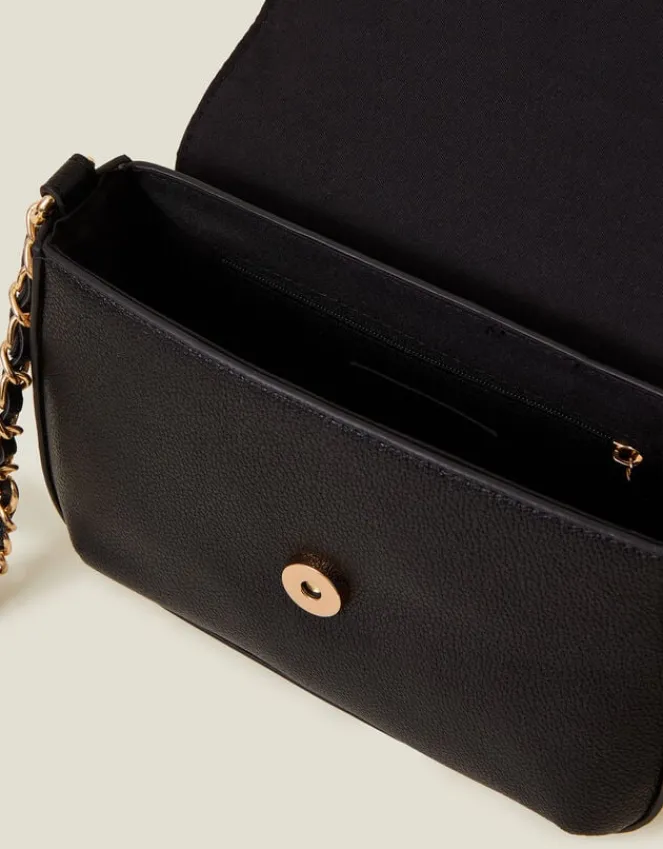 Accessorize Top Handle Cross-Body Bag Black