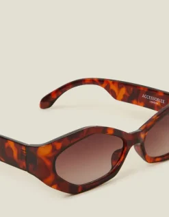 Accessorize Tort Resin Geometric Sunglasses