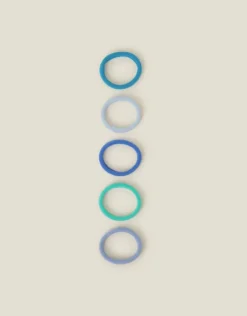 Accessorize Towelling Hair Bands 5 Pack