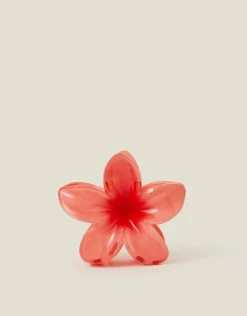 Accessorize Tropical Flower Claw Clip Orange