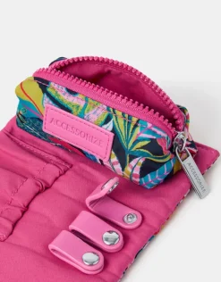Accessorize Tropical Print Jewellery Roll