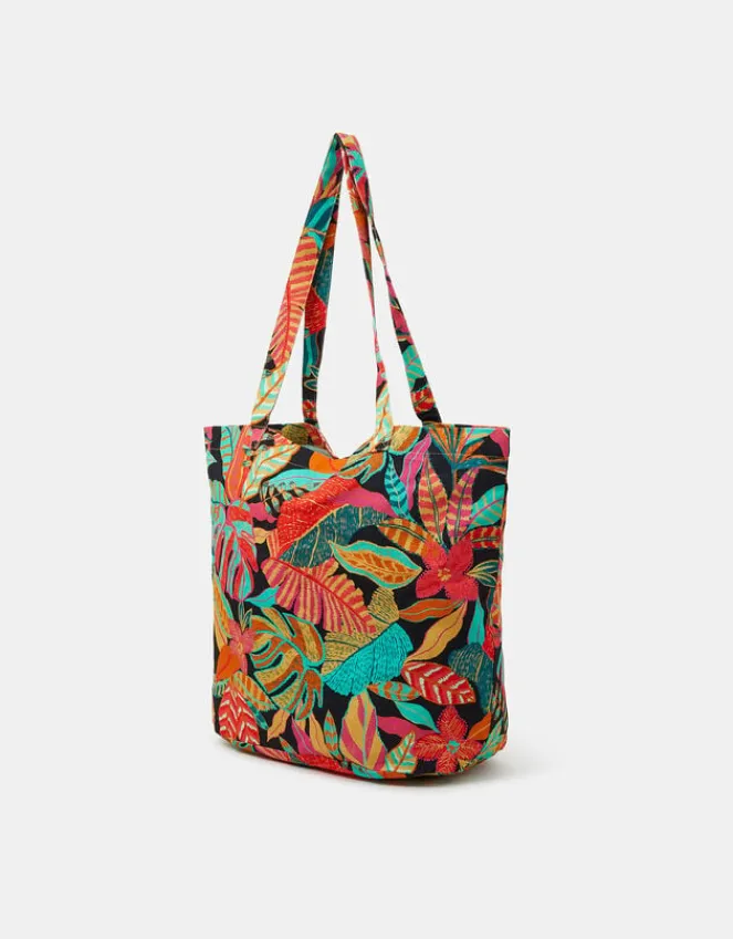 Accessorize Tropical Print Shopper Bag