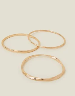 Accessorize Twist Bangles Set of Three