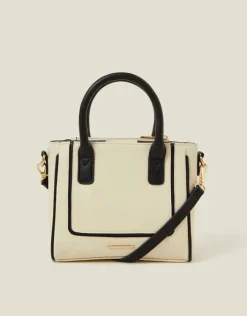 Accessorize Two-Tone Faux Leather Handbag