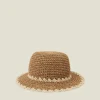 Accessorize Two-Tone Scallop Edge Bucket Hat