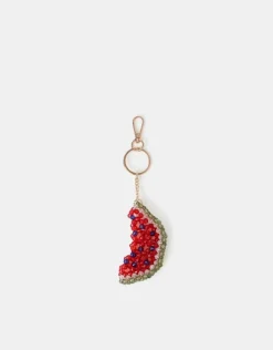 Accessorize Watermelon Beaded Bag Charm