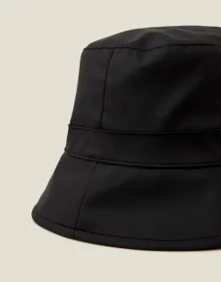 Accessorize Water-Resistant Rain Hat Black