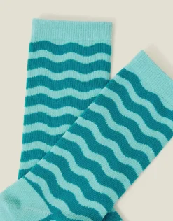 Accessorize Wave Stripe Socks