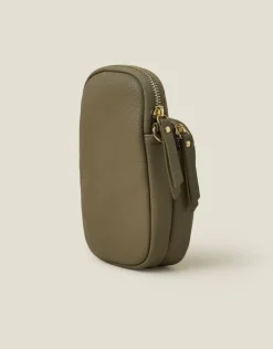 Accessorize Webbing Strap Phone Bag Green