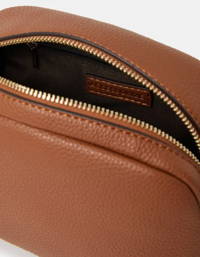 Accessorize Webbing Strap Small Crossbody Bag Tan