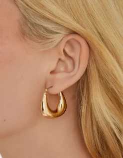 Accessorize Wide Bubble Hoop Earrings