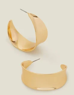 Accessorize Wide Hoop Earrings
