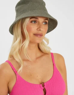 Accessorize Woven Bucket Hat
