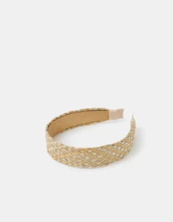 Accessorize Woven Raffia Headband