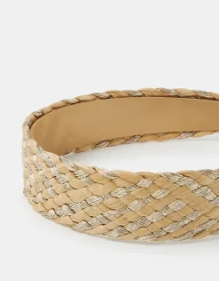 Accessorize Woven Raffia Headband