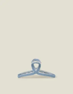 Accessorize Wrapped Denim Claw Clip