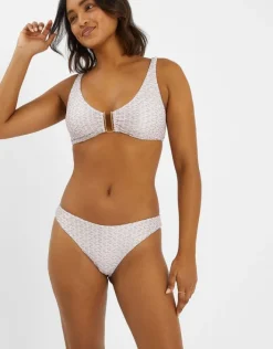 Accessorize Zig-Zag Bikini Bottoms Gold